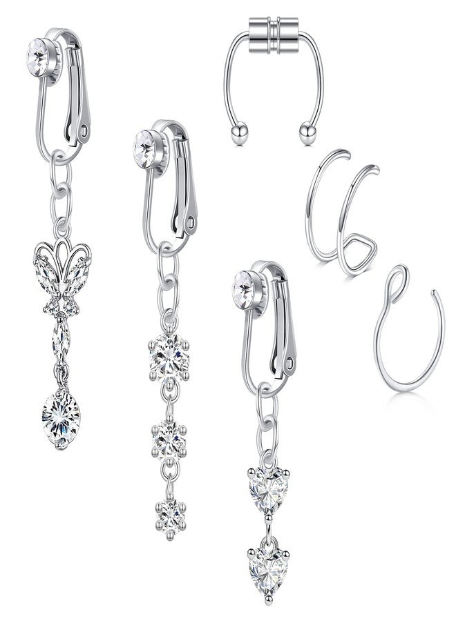 MODRSA Clip on Belly Rings - Fake & Realistic Nose & Belly Piercing Rings - Image 1